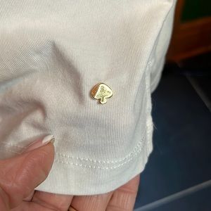 Kate Spade white tank with sweet detailing.